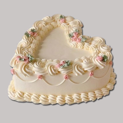 "Heart shape Pineapple cake -1kg - Click here to View more details about this Product